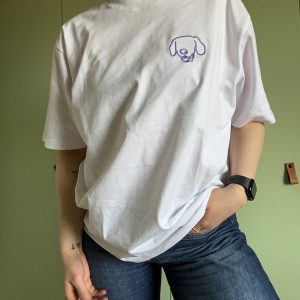 T-shirt hondenkopje met hangende oortjes